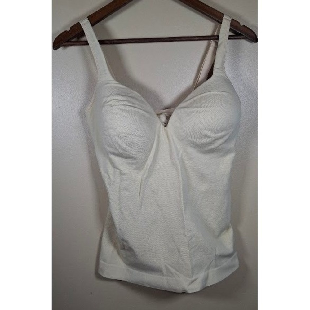Shapermint Essentials Sweetheart Built-In Bra Shaper Cami Beige XL/TG New